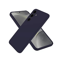 Newface Samsung Galaxy Uyumlu A56 Kılıf Nano İçi Kadife Silikon - Lacivert Diğer
