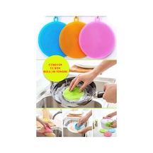 2'li Pratik Silikon Tükenmeyen Bulaşık Yıkama Fırçası | Bulaşık Fırçası Tava Tutucu Sebze Temizleme