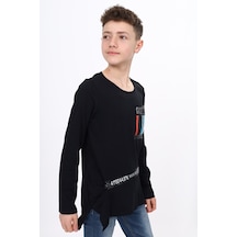 Toontoy Kids Toontoy Erkek Çocuk Tişört Siyah