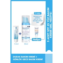Bepanthol Gece Bakım Kremi 50ml + Dudak Kremi 7.5ml + Spf Mini Yüz Kremi Hediye