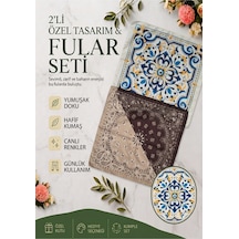Genel Markalar Fular Seti 2 Li Çok Renkli - 922407247 Çok Renkli