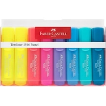Faber-Castell Textliner 8'Li Pastel Fosforlu Kalem 1546 Çok Renkli
