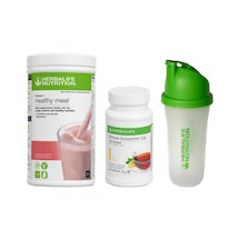 Herbalife Shaker Hediyeli Ekonomik Set-13 Ahududu-beyaz Çikolata Shake+ Limonlu Çay+ Shaker