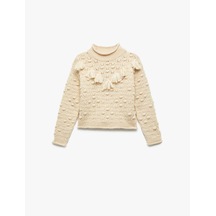 Koton Bej Kız Çocuk Kazak 6wkg90073ht Bej Koton Bej Kız Çocuk Kazak 6wkg90073ht Bej