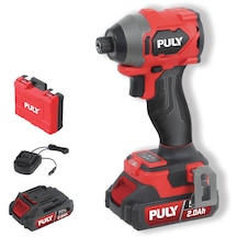 Puly Professional BLMI-282 20V Kömürsüz Akülü Darbeli Vidalama 260NM 2x2.0AH Akü Şarj Cihazı ve Pulybox Çanta