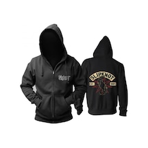 Slipknot Hoodie Fermuarlı Kapşonlu Mod34 14047 Siyah