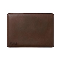 Minimalist 13 İnç Laptop Kılıfı, Vegan Deri, Su İtici Özellikli, Bilgisayar Notebook Laptop Çantası Acı Kahve, 13 İnç Diğer