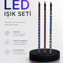 Dekoratif Ortam Aydınlatması Rgb Led 10 Lu Çubuk Seti