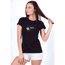My Chemical Romance Logo Baskılı Siyah Kadın Tshirt (534297297)