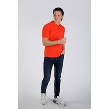 Lee Cooper Twıns 1 Erkek Pike Polo Yaka T-Shırt Mercan-17948-Mercan
