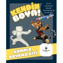 Usta Kaplan Figürü - Boyama Seti Ve Usta Kaplan Figürü 10 Cm Çizgi Karakter Usta Kaplan Figürü - Boyama Seti Ve Usta Kaplan Figürü 10 Cm Çizgi Karakter