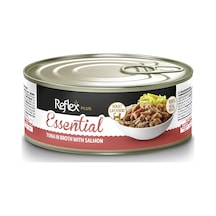 Plus Essential Et Suyu İçinde Ton Balığı Ve Somonlu Yetişkin Kedi Konserve Maması 70 G