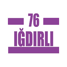 76 Iğdırlı Araba Sticker 17x17 Cm Mor