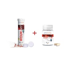 Actomins Woun-vit 20 Efervesan Tablet + Woun-vit Plus 60 Vegan Kapsül