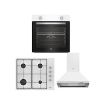 Beko BFM 310 B - Bomd D 6110 EB - ADP 61420 B Beyaz Ankastre Set