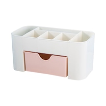 Konesam Pp Malzeme Pembe Makyaj Dolabı - Çekmeceli Ve Bölmeli Tasarım, Masaüstünü Düzenle, Ev Ve Ofis İçin Pembe