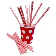 Pipet Puantiyeli Karton Pembe Pk:25 +3