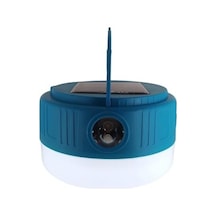 Kamp Lambası Solar Şarjlı El Feneri Usb Type-c Şarj Çıkışlı Power Bank Özellikli
