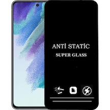 Samsung Galaxy Uyumlu S21 Fe Anti Statik Ekran Koruyucu Toz Tutmayan Kırılmaz Cam