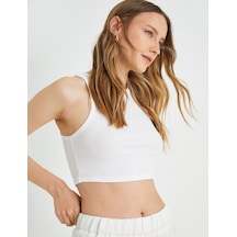 Koton Basic Crop Atlet Halter Yaka Pamuklu Beyaz 2sak10413ek Koton Basic Crop Atlet Halter Yaka Pamuklu Beyaz 2sak10413ek