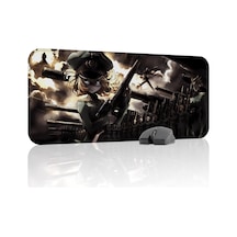 Youjo Senki Kaymaz Dikişli Kauçuk Oyuncu Mousepad V4 - 70x30 Xl Gaming Mouse Pad Fare Altlığı