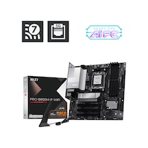 Msı Pro B850m-p Wıfı7 Ddr5 Amd B850 Am5 Soket Ddr5 8200+ Oc Mhz Aaaa11msı0037