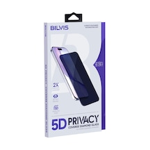 Apple İphone 17 Pro Max Uyumlu Bilvis 5d Privacy Diamond Hayalet Cam Ekran Koruyucu