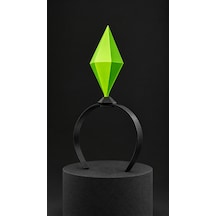 Sims Plumbob Saç Tacı - Gamer, Cosplay Ve Parti Aksesuarı 3d Model