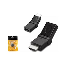 Hadron Hdx1257 Hdmi To Hdmi F Çevirici Mafsallı Siyah