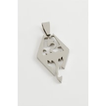Hnrlıshp Ejderha Çelik Kolye Ucu 3,5 Cm-gümüş Rengi Çok renkli 36184327
