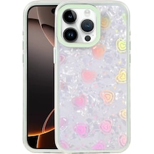 Newface Apple Apple iPhone Uyumlu  15 Pro Max Lumi Desenli Kapak - Yeşil