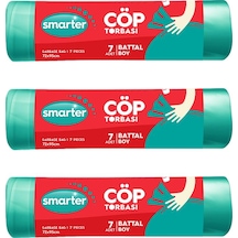 Smarter 3'lü Battal Boy Çöp Torbası Çöp Poşeti