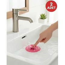 2 Adet Ufo Lavabo Küvet Tıkacı, Lavabo Banyo Gider Tıkacı, Koku Önleyici Duşa Kabin Tıkacı Çok Renkli