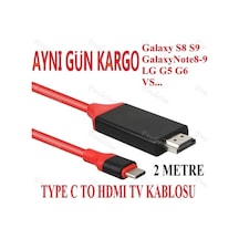 Usb Type C 3.1 To Hdmi Çevirici 4330A Galaxy S9/S10 Note 9 Lg G5