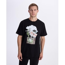 Kappa Authentic Vitor Erkek Siyah Regular Tişört