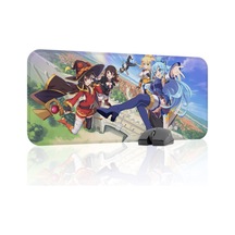 Konosuba Kaymaz Dikişli Kauçuk Oyuncu Mousepad V2 - 70x30 Xl Gaming Mouse Pad Fare Altlığı