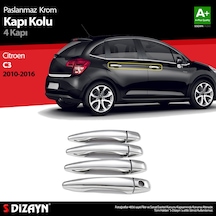 S-Dizayn Citroen C3 Krom Kapı Kolu 4 Kapı 2010-2016