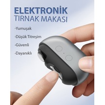 Lexroo Elektrikli Tırnak Kesme Makinesi Şarjlı M7 Otomatik Tırnak