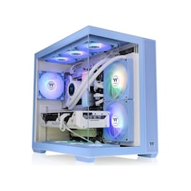 Thermaltake View 380 Hydrangea Blue Temperli Cam 4x120mm Usb 3.0 Akak0thr0009
