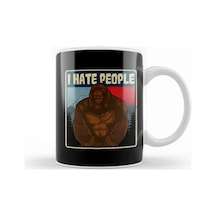 Bigfootı Hate People Funny Camping Pun Nature Kupa Bardak Porselen Karışık
