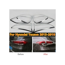 Hyundai Tucson Uyumlu 2015 2020 Arka Stop Çerçevesi Abs Plastik Krom