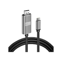 Hc-01 Type-c To 4k Ultra Full Hd Hdmı Usb-c Tak Çalıştır Görüntü Aktarım Kablosu-1.8m