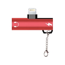 Ally Lightning to 3.5 MM Dönüştürücü Adaptör Kırmızı