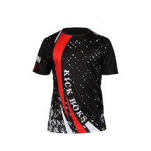 Dosmai Dijital Baskılı Kick Boks Bisiklet Yaka Spor T-shirt Kbt079
