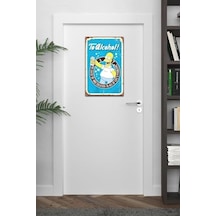 Kuşe Kağıt Duvar Posteri Simpsonlar Retro Vintage Drtr0039 7/8 Yaş