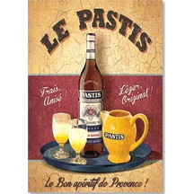 Cakasepetim Le Pastis Menü Afişi Görseli Ahşap Mdf Tablo