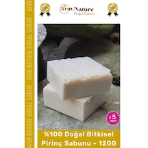 Pirinçsabunu %100 Doğal Güzel Kokulu El Yüz Saç Vücut Orijinal Bitkisel Pirinç Sabunu 120g - 5 Adet Karışık