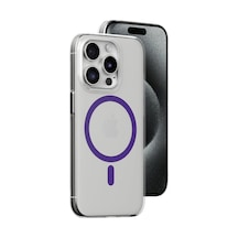 Mey İthalat Apple Uyumlu iPhone 14 Pro Kılıf Bubble Magsafe Kapak - Mor