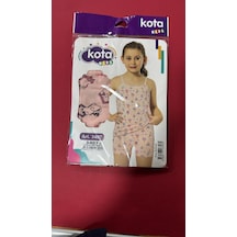 Kota Kids Kız Çocuk Pamuklu Atlet 6 Adet-3407 Açık Pembe