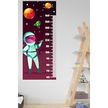 MSticker Astranot-Uzay Boy Ölçer Çocuk Bebek Odası Duvar Sicker